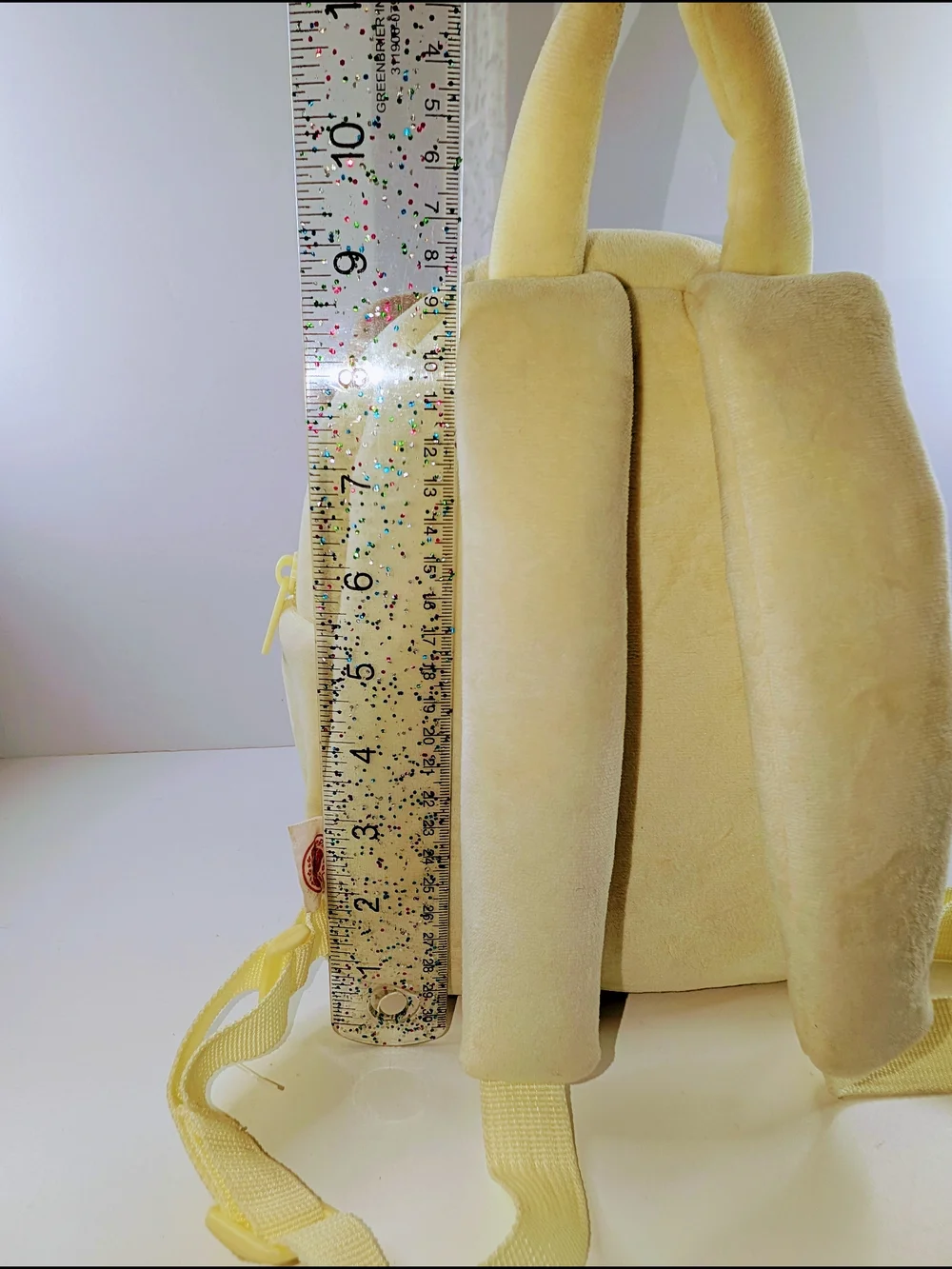 Gloveleya Girls Toddler Backpack Yellow Plush Velvet Soft